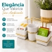 Organizador para Sach&ecirc;s Mexedor e Guardanapos Dourado branco Future 1224BCD