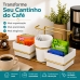 Organizador para Sach&ecirc;s Mexedor e Guardanapos Dourado branco Future 1224BCD