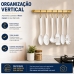 Barra de utensilios cozinha 45cm 6 Ganchos Dourada Future 2411DD
