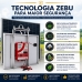 Eletrificador Solar Cerca El&eacute;trica Zebu ZS300i 18 Joules 6300m + Painel 160W + Brinde medidor de bateria