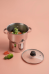 Cuscuzeira Inox 3 Litros Forma Tampa De Vidro Para Indu&ccedil;&atilde;o cozimento a vapor
