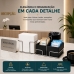 Kit Organizador para Caf&eacute; Future Eleganza Preto Porta Guardanapo + Organizador de Sach&ecirc;s A&ccedil;&uacute;car Mexedor Rust Free