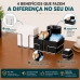 Kit Organizador para Caf&eacute; Future Eleganza Preto Porta Guardanapo + Organizador de Sach&ecirc;s A&ccedil;&uacute;car Mexedor Rust Free