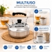 Chaleira A&ccedil;o Inox 1 Litro Com Filtro Para Ch&aacute; Ravinox 000610