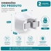 Kit 2 Suportes Porta Vassoura Adesivo Future Facile 5kg