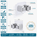 Kit 2 Suportes Porta Vassoura Adesivo Future Facile 5kg