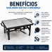 RECHAUD RETANGULAR EM A&Ccedil;O PRETO COM CHAPA DIFUSORA DE CALOR EM ALUMINIO 50CM x 28CM QUEIMADOR INOX CAPACIDADE 150 ML