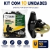 Engate Porteira Triplo Zebu Kit Com 10 Unidades PEAD Metal Galvanizado