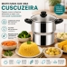 Panela para Cuscuz Inox 3L Forma Tampa de Vidro Compat&iacute;vel com Fog&atilde;o de Indu&ccedil;&atilde;o 803070
