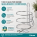 Suporte Para Secador de Cabelo Future Porta Secador Parede Cromado Com Gancho Para Cabo