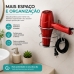 Suporte Para Secador de Cabelo Future Porta Secador Parede Cromado Com Gancho Para Cabo