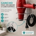Suporte Para Secador de Cabelo Future Porta Secador Parede Cromado Com Gancho Para Cabo