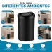 Lixeira 8 Litros Tampa Basculante Future Preta para Banheiro Cozinha Lavabo Escrit&oacute;rio 1220PT