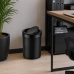 Lixeira 8 Litros Tampa Basculante Future Preta para Banheiro Cozinha Lavabo Escrit&oacute;rio 1220PT