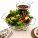 Saladeira com molheira bowl para salada e molho em vidro Forma Inox 802741