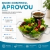 Saladeira com molheira bowl para salada e molho em vidro Forma Inox 802741