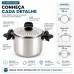 Panela Espagueteira Inox 5L Indu&ccedil;&atilde;o Escorredor Forma 803016
