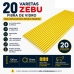 20 Varetas Fibra De Vidro Zebu 120cm 10mm Cerca El&eacute;trica