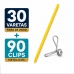 30 Varetas Fibra Vidro Zebu 120cm Cerca El&eacute;trica + 90 Clips