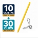 10 Varetas Fibra Vidro Zebu 120cm Cerca El&eacute;trica + 30 Clips