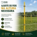 50 Varetas Fibra Vidro Zebu 120cm Cerca El&eacute;trica + 150 Clips