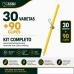 30 Varetas Fibra Vidro Zebu 120cm Cerca El&eacute;trica + 90 Clips