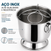 Champagneira Inox 6L Forma 3 Garrafas Base Coletora Grelha 802075