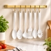 Barra de utensilios cozinha 45cm 6 Ganchos Dourada Future 2411DD