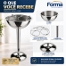 Champanheira Com Pedestal Inox Forma Grelha E Base Coletora 802094
