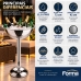 Champanheira Com Pedestal Inox Forma Grelha E Base Coletora 802094