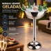 Champanheira Com Pedestal Inox Forma Grelha E Base Coletora 802094