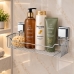 Suporte porta Shampoo Inox Ventosas suc&ccedil;&atilde;o Future 7001