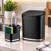 Kit cozinha 2 pe&ccedil;as preto future lixeira e suporte para detergente e esponja