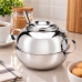 A&ccedil;ucareiro a&ccedil;o inox com tampa e colher 500g Ravinox 000411