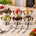Jogo De Sobremesa Inox 12 Pe&ccedil;as 6 Ta&ccedil;as 6 Colheres Ravinox A&ccedil;o Inox