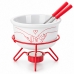 JOGO APARELHO FONDUE MON AMOUR FORMA INOX 801954 5 PE&Ccedil;AS