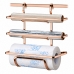 Suporte Inox Rolos de Papel Toalha/Alum&iacute;nio ROSE GOLD 2801RG FUTURE