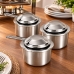 Kit 03 Und Queimador inox fundo para rechaud Ravinox 000030