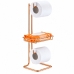 Suporte Papel Higiênico Chão Porta Objeto Rosé Gold Future 1182RG