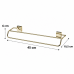 Toalheiro Duplo porta tolha 45cm dourado Future 7508DD