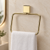 Porta tolha Toalheiro Argola banheiro Dourado Future 7507DD