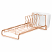 Escorredor de lou&ccedil;as pratos talheres compacto ros&eacute; gold Future 984RG