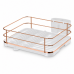 Escorredor louca talheres cozinha branco ros&eacute; gold Future 982RG