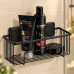Suporte para shampoo preto fosco fixa&ccedil;&atilde;o por adesivo Norbond prateleira banheiro Future 180PT