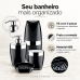 Kit lavabo banheiro 4 Peças Future ABS Preto cromado 2705PT
