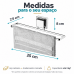 Porta toalha rosto banheiro ventosa cromado 25 cm 8053