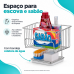 Cesto Multiuso Lavanderia com Base para escova/sab&atilde;o 1068 FUTURE