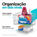 Cesto Multiuso Lavanderia com Base para escova/sab&atilde;o 1068 FUTURE