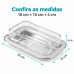 Manteigueira A&ccedil;o Inox Retangular Com Tampa Porta Manteiga Forma 800144