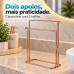 Porta Toalha banheiro rosto m&atilde;os Bancada rose gold Future 1171RG